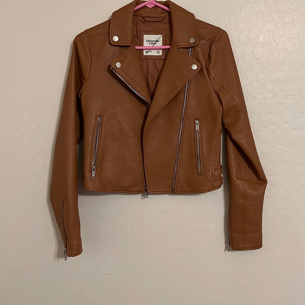 Abercrombie leather jacket